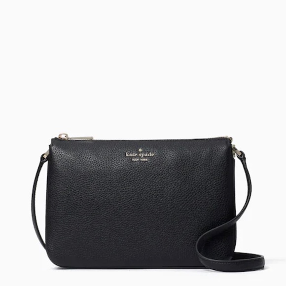 kate spade Handbags - \Kate Spade\• Leila Triple Gusset Crossbody in Black